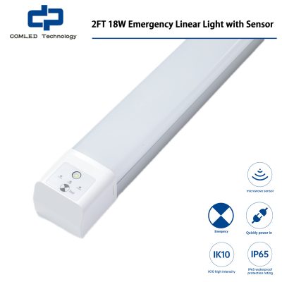 2FT 18W Emergency Linear Light with Sensor