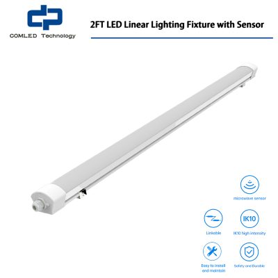 2FT LED Linear Lighting Fixture with Sensor
