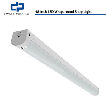 LED Wraparound Shop Light 48-Inch, LED Warehouse Lighting with Motion Sensor
