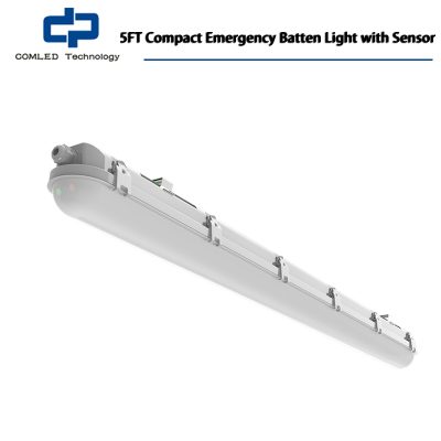 COMLED 5FT 44W LED Compact Emergency Batten Light with Sensor
