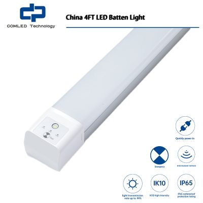 China 4FT LED Batten Light, Ultra Light Slim Ceiling Surface Mounted Light, 36W, Day Light 4000K, IP65