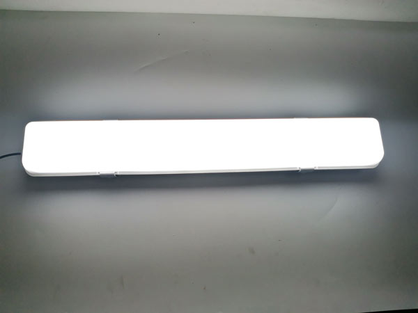 This is a picture of a 6000K color temperature LED batten light applied in a real environment.