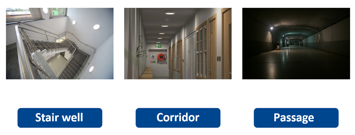 LED Oyster Ceiling Light Application This picture shows the application of the COMLED LED Oyster ceiling light: widely used in dining rooms, bathrooms, corridors and indoor balconies.