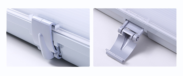 LED Weatherproof Batten Light Fixture Body with quick buckles COMLED LED vapor tight batten light fixture Body with quick buckles