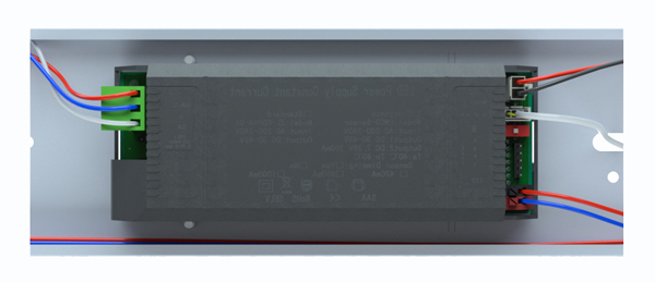 LED Weatherproof Batten Light Fixture power supply is snap-on type COMLED LED vapor tight batten light fixture power supply is snap-on type;