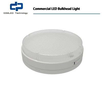 Commercial LED Bulkhead Lights, 12 inch Surface Mount LED Ceiling Light for Aisle, Waterproof, 5000K Daylight White, 2500 LM 18 watt, 120 watt Equiv
