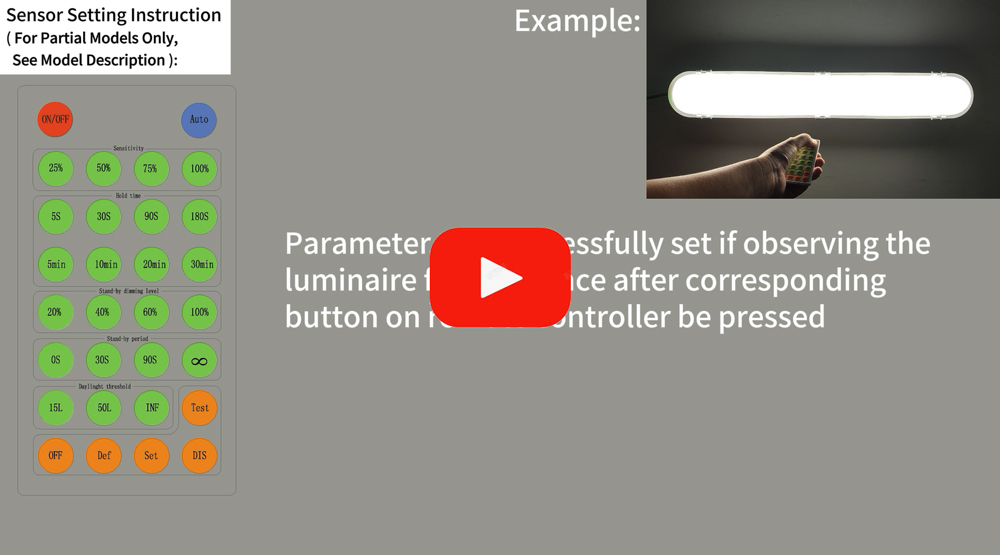 LED Batten Light Operation Video