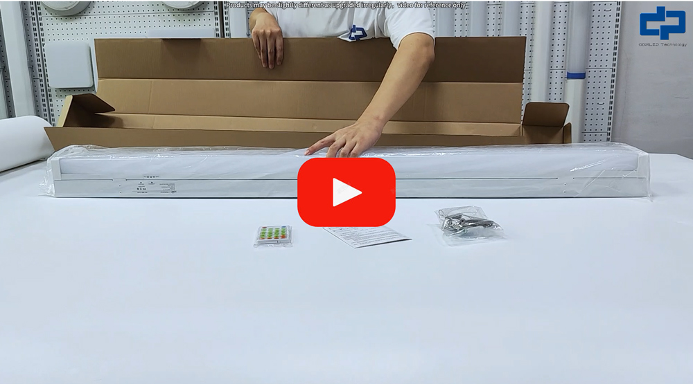LED Linear Suspended Light Fixture Open Box Video