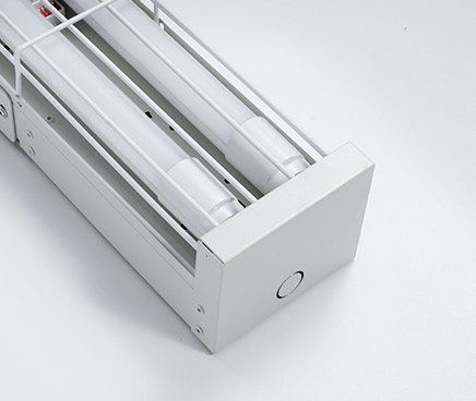 LED Tube Light Fixture Transparent Diffuser LED Tube Light Fixture Wire Guard