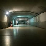 Tunnel LED Bulkhead Light Fixture, underpass Ceiling LED Light with Motion Sensor