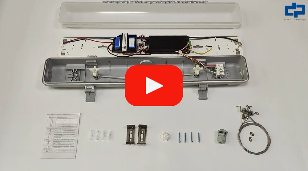 Waterproof LED Batten Open Box Video