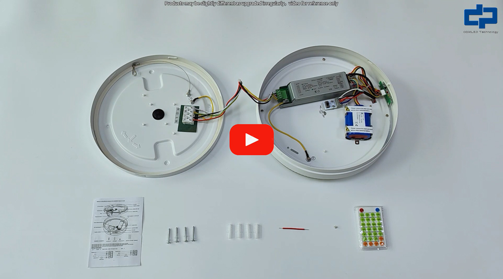 Waterproof LED Ceiling Light Open Box Video